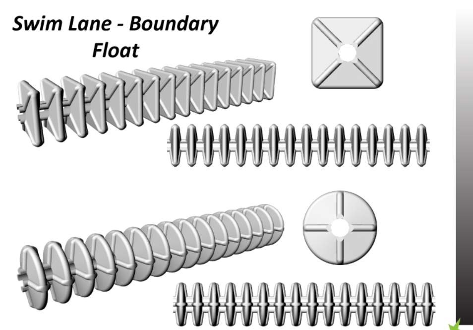 Square lane line design