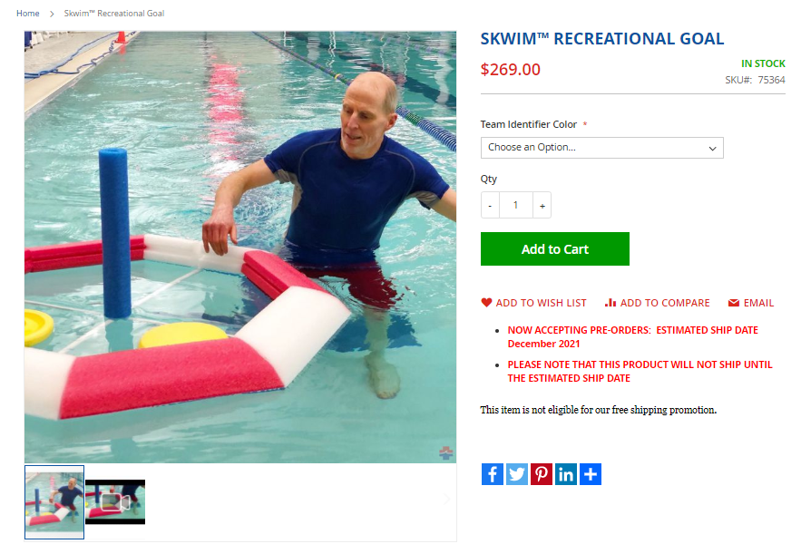 Recreation Goal in eLifeguard sales page